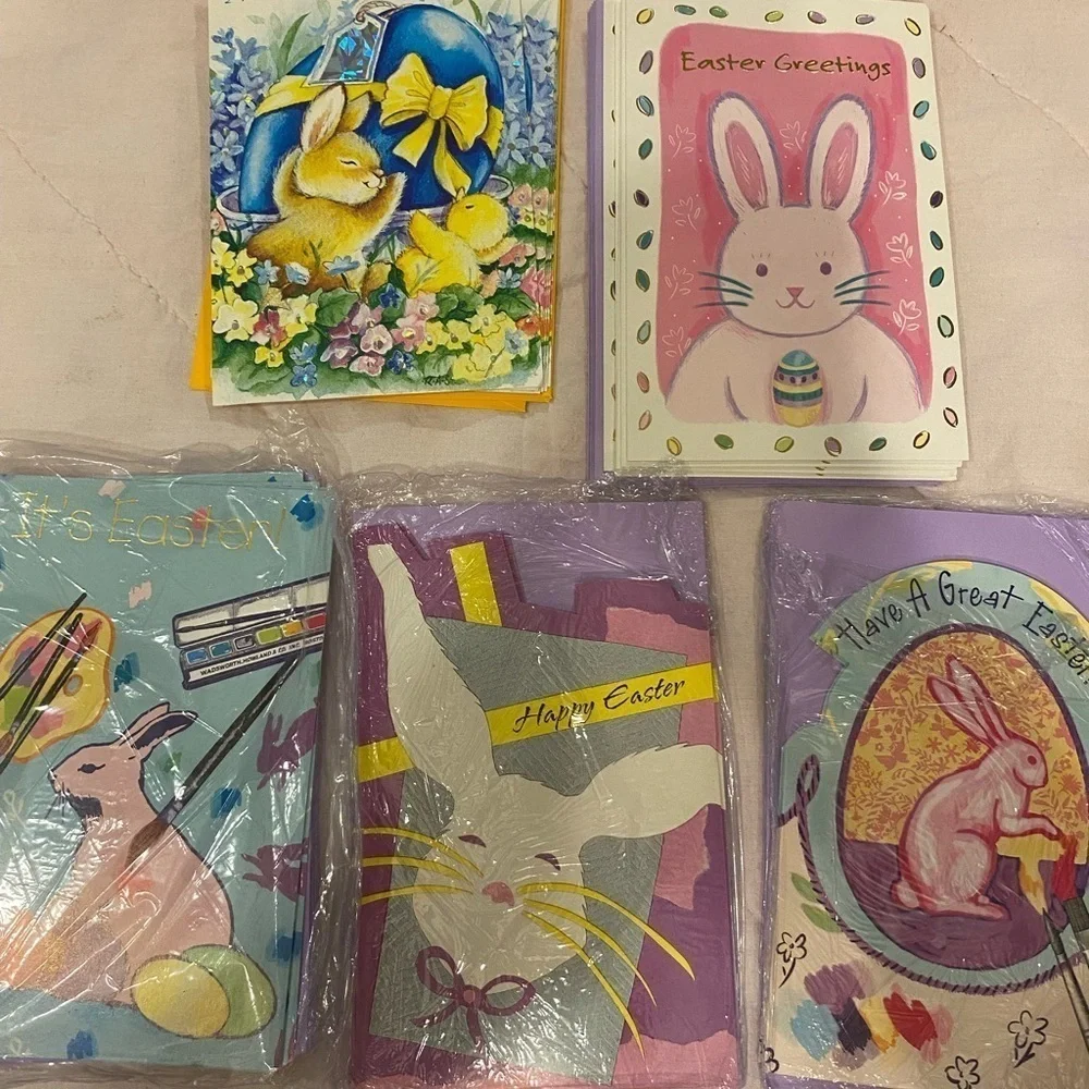 Easter Parade Easter Cards Lot of 5 (DN)
